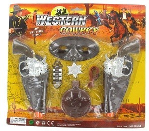 SET DE JUEGO DE VAQUERO DEL OESTE (6 uds.)