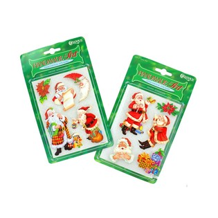 PEGATINAS DE NAVIDAD 3D (12 uds.)