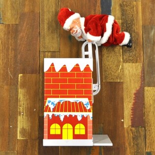 PAP&Aacute; NOEL SUBE POR LA CHIMENEA (2 uds.)