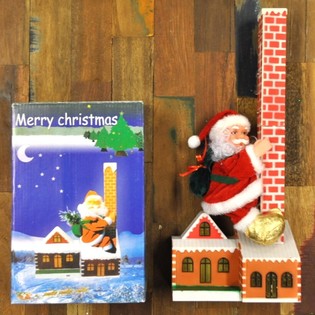PAP&Aacute; NOEL SUBE POR LA CHIMENEA (2 uds.)