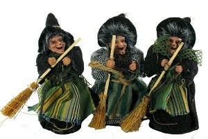 BRUJAS DE DECORACI&Oacute;N 12 CM (6 uds.)
