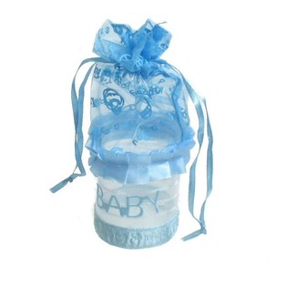 EMBALAJE DE REGALO PARA NACIMIENTO - AZUL BEBÉ (12 ud.)