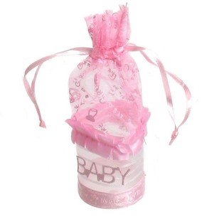 CAJITAS DE REGALO PARA NACIMIENTO - ROSA BEB&Eacute; (12 uds.)
