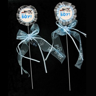 Topper para tarta de nacimiento - It's a Boy (12 uds.)