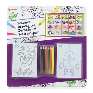 Set de dibujo en tarjeta (11 pzas.)