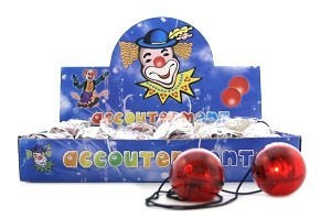 Nariz de Payaso con Luz en Expositor (24 uds.)