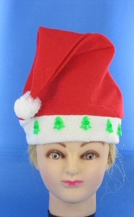 GORRO DE NAVIDAD LUMINOSO CON RENO (12 uds.)