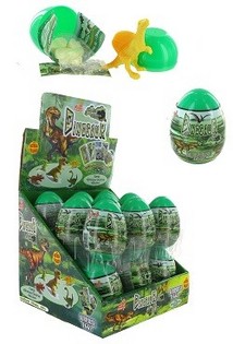 Huevo Sorpresa con Dinosaurio y Caramelos (18 uds.)