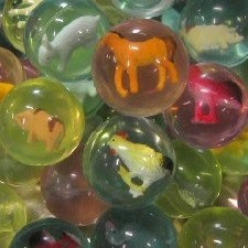 PELOTAS SALTARINAS CON ANIMALES 4,5 cm (50 uds.)