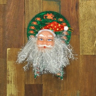 CABEZA DE PAP&Aacute; NOEL GRANDE (12 uds.)
