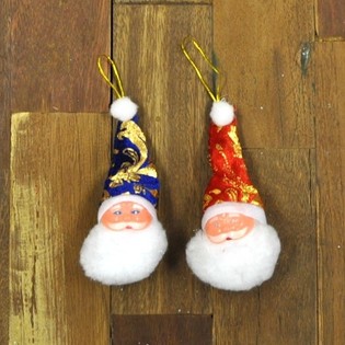 Peque&ntilde;as Cabezas de Pap&aacute; Noel (24 uds.)