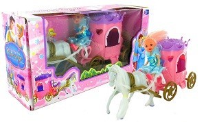 Carruaje de Princesa con Caballo - Set de Juguete B2B