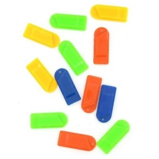 Peque&ntilde;os silbatos de colores (200 uds.)
