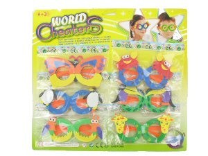 GAFAS DE ESPUMA PARA NI&Ntilde;OS - MIX en TARJETA (6x6 Tarj.)