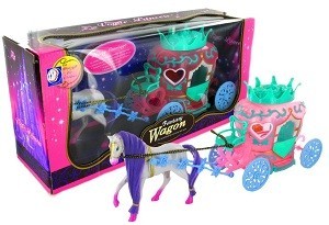 CARROZA DE FANTASÍA CON LUZ Y MÚSICA