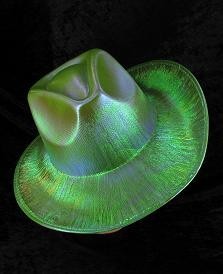 Sombrero de Cowboy con Purpurina - Verde (6 uds.)