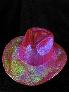 Sombrero de Cowboy con Purpurina - Rojo
