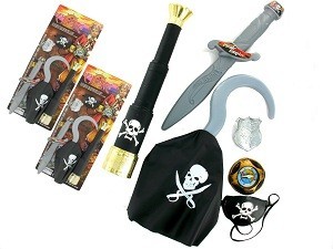 Set de Pirata en Bl&iacute;ster - Modelo 1 (6 uds)