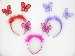 DIADEMA CON MARIPOSAS (12 uds.)
