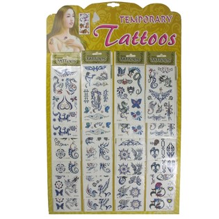 CALCOMAN&Iacute;AS TATUAJES EN CART&Oacute;N (24 uds.)