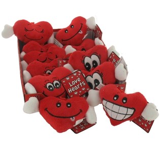 Corazones de Peluche Cari&ntilde;osos (12 uds.)