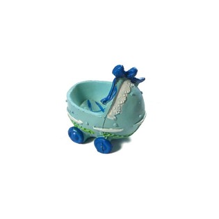 Topper para Tarta de Nacimiento - Cochecito - Azul (2 uds.)