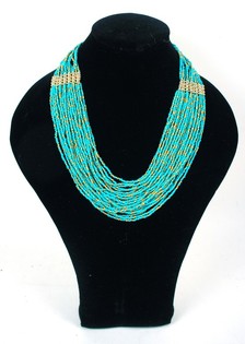 Collar de Lujo Turquesa (Estilo Ibiza, 1 ud.)