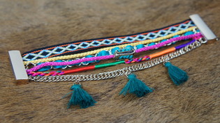 Pulsera de Ibiza de 6 Capas Multicolor (1 ud)