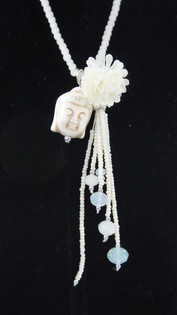 Collar de Buda Crema (1 ud.) | Estilo Ibiza Boho