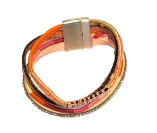 Pulsera Estilo Ibiza Rosa (1 ud.)