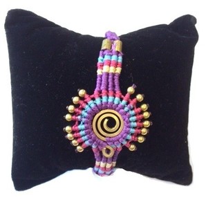 Pulsera Estilo Ibiza Morada (1 ud)