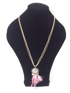 Collar Estilo Ibiza Peace Salm&oacute;n (1 ud)