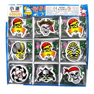 Gomas de Borrar de Calavera en Expositor (45 uds.)