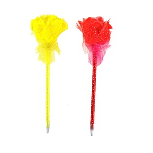 Bolígrafo con forma de rosa (12 uds.)