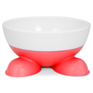 HEADCHEFS - Cuenco de Desayuno Infantil con Pies de Silicona - Rosa (1 ud.)