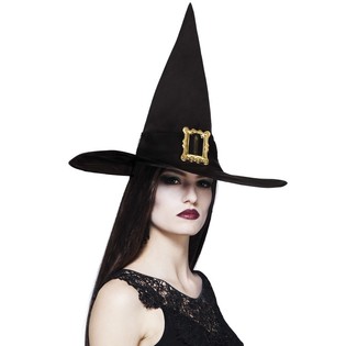 Sombrero de bruja con hebilla (6 uds.)