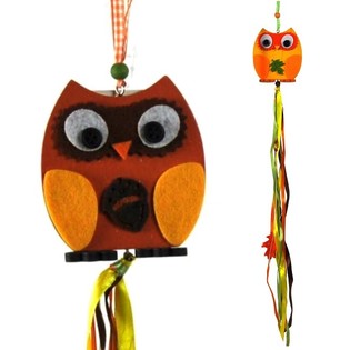 COLGANTE DECORATIVO - MODELO: B&Uacute;HO DE MADERA (8 uds.)