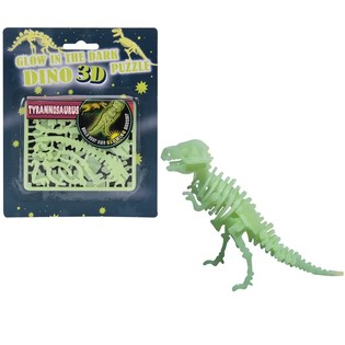 Puzzles 3D de Dinosaurios Brillan en la Oscuridad (24 uds.)