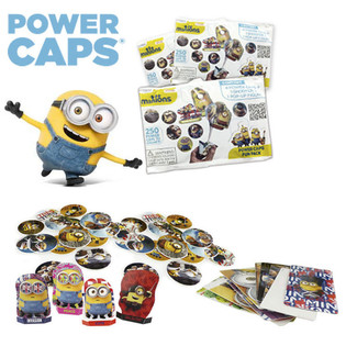 LANZADORES DE DISCOS MINIONS POWER CAPS FUN PACK EN SOBRE SORPRESA (100 uds.)