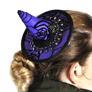 Mini Sombrero de Bruja con Pinzas para el Pelo (6 uds.)