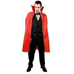 Capa de Dr&aacute;cula para Adultos - Roja