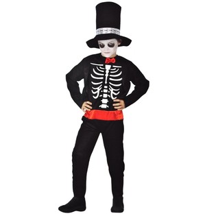 DISFRAZ DE ESQUELETO PARA NI&Ntilde;OS - TALLA 110