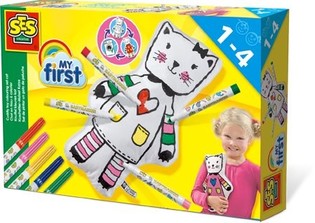 SES My First - Peluche de Gato para Colorear (1 ud.)