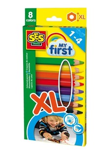 SES Creative My First - L&aacute;pices de Colores XL (8 uds.)