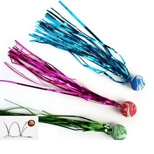 Pelota Saltarina con Cinta Larga, 2,5 cm (48 uds.)