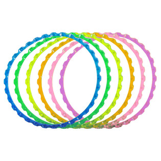 6 Pulseras Rizadas en Colores Brillantes (Pack de 6)