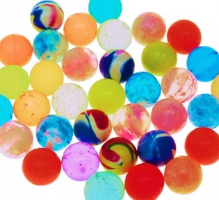 MIX PELOTAS SALTARINAS &Oslash;2 Cm. (100 uds.)