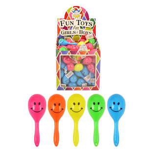 Peque&ntilde;as Maracas con Smiley - Expositor (108 uds.)