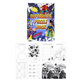 LIBRO DE PUZZLES SUPERH&Eacute;ROES (48 uds)
