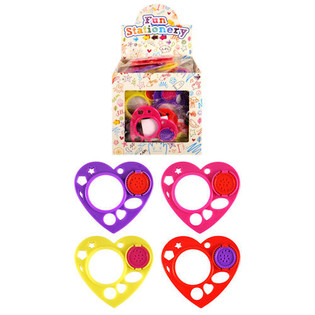Espirógrafo en forma de corazón en expositor (50 uds.)